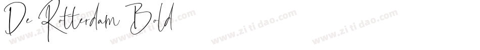 De Rotterdam Bold字体转换